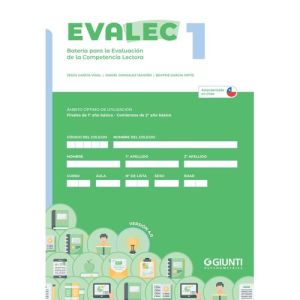  EVALEC-1 (Pack 10 test + 10 usos de corrección Eduportal / Versión chilena 4.0)