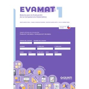 EVAMAT-1 (Pack 10 test + 10 usos de corrección Eduportal / Versión chilena 4.0)