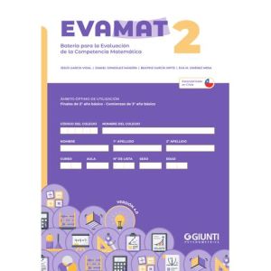 EVAMAT-2 (Pack 10 test + 10 usos de corrección Eduportal / Versión chilena 4.0)