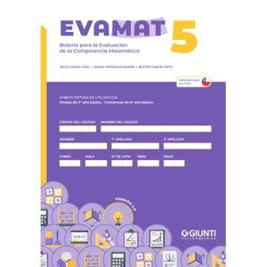 EVAMAT-5 (Pack 10 test + 10 usos de corrección Eduportal / Versión chilena 4.0)