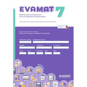 EVAMAT-7 (Pack 10 test + 10 usos de corrección Eduportal / Versión chilena 4.0)