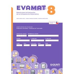 EVAMAT-8 (Pack 10 test + 10 usos de corrección Eduportal / Versión chilena 4.0)